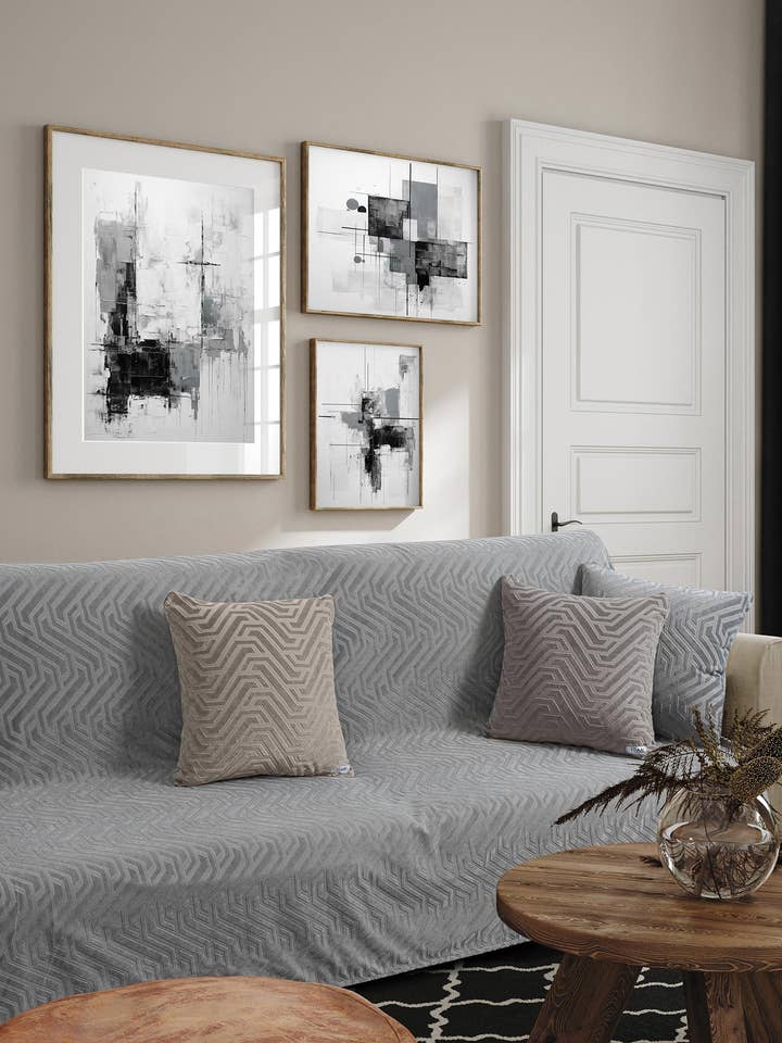 Sofa Throw Slange Grey for wholesale by MADI