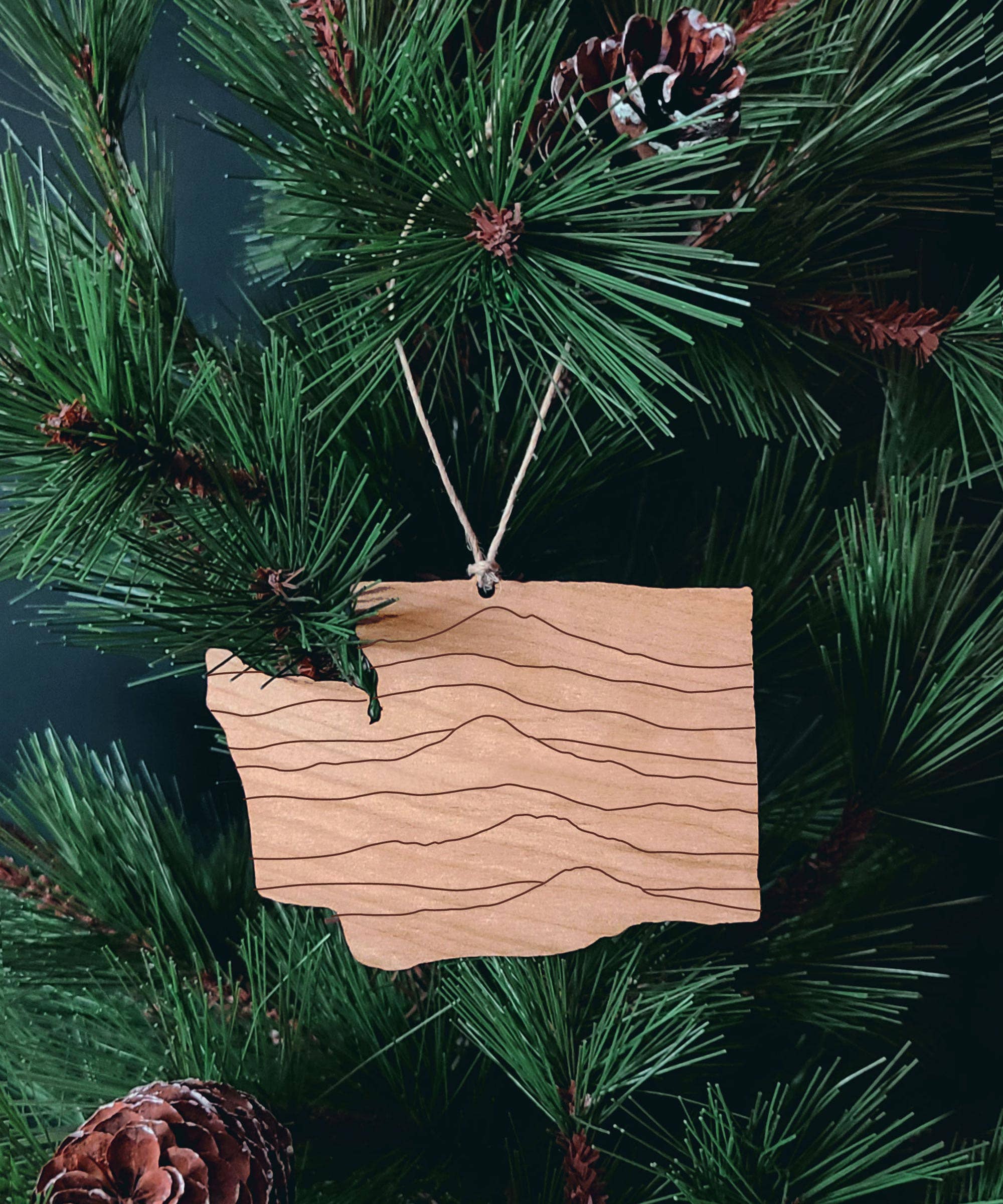 Forever Northwest - Wholesale Ornament - Washington Mountains Christmas Ornament1