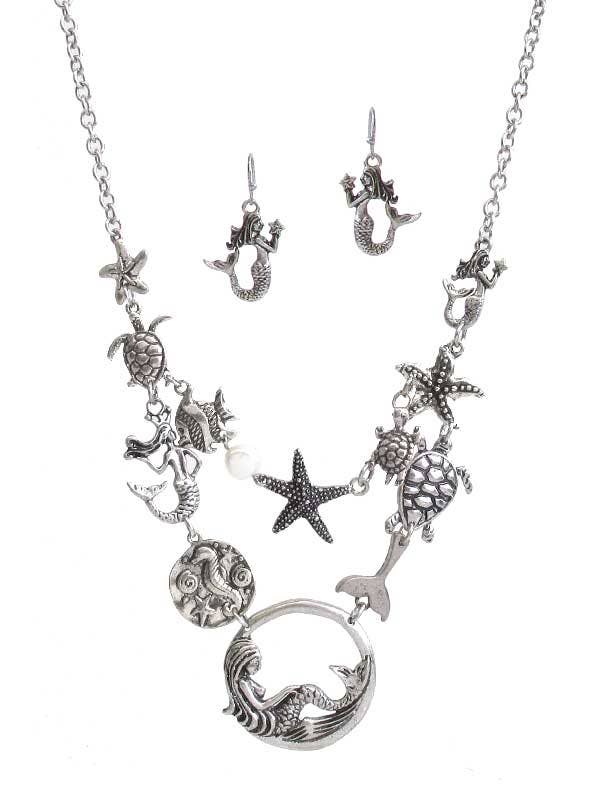 ( G241 ) SEALIFE TEMA MULTI KÆDE LED HALSKÆDE SÆT for engroshandel hos Jewelry Max