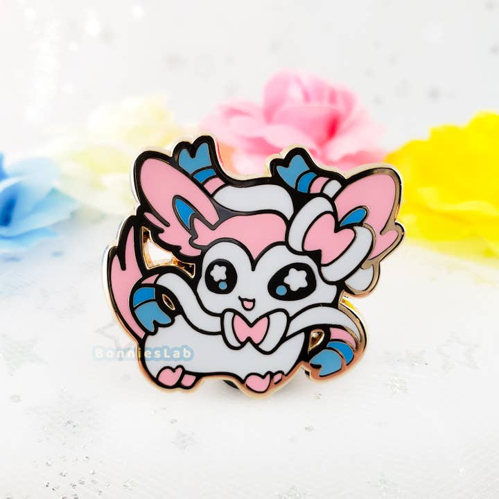 Chibi Sylveon Enamel Pin for wholesale by Bonnies Lab