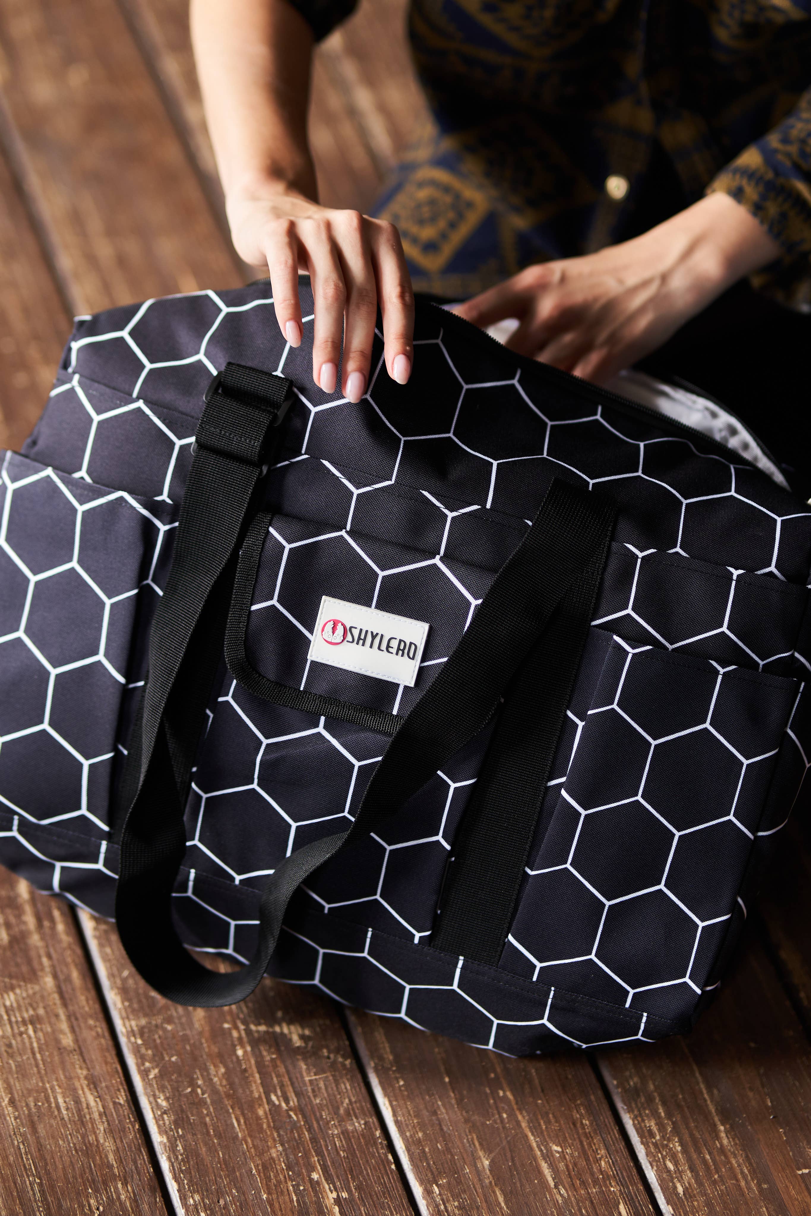 Nurse Bag and Utility Tote|Waterproof | Black Bee Hive for wholesale on Faire11