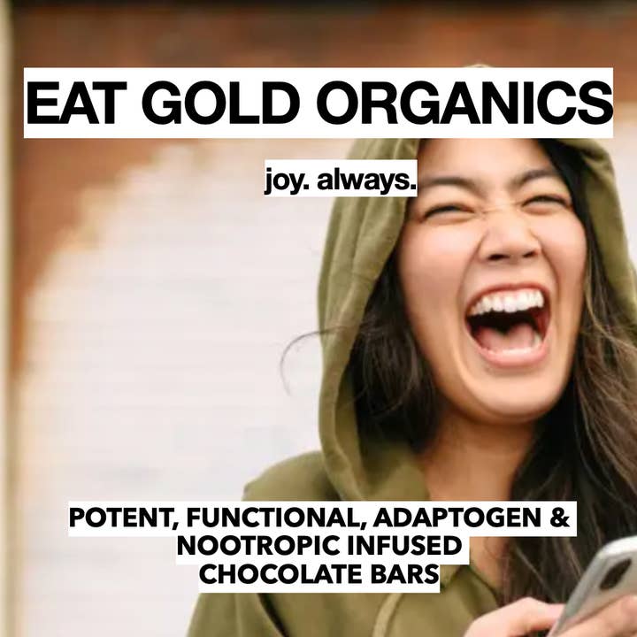 Eat Gold Organics - Wholesale Chocolate Bar - BE HAPPY a Potent, Functional & Delicious Chocolate Bar7