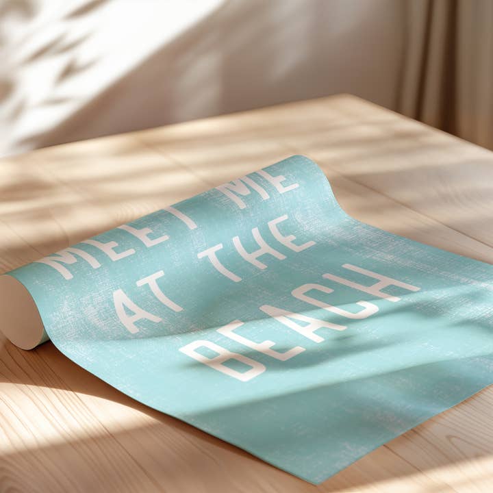 Perfect Day Print Co - Wholesale Poster - Meet Me At The Beach Poster Print, Beach Wall Art Decor