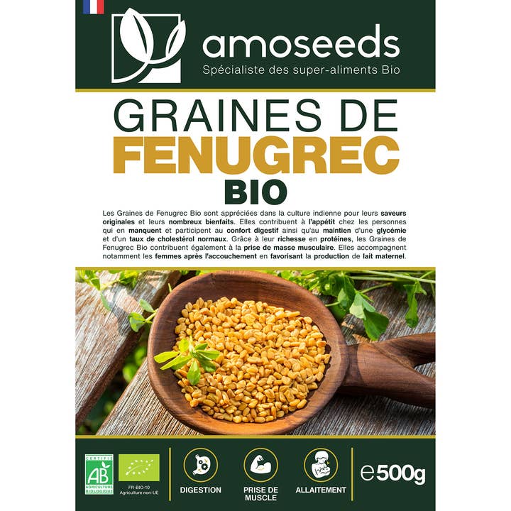 Amoseeds - Wholesale Plant Seeds - Organic Fenugreek Seeds 500G3