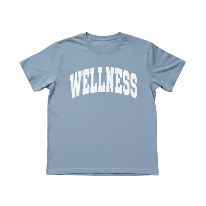 Wellness Varsity T-Shirt | Lucky Owl for wholesale by Lucky Owl