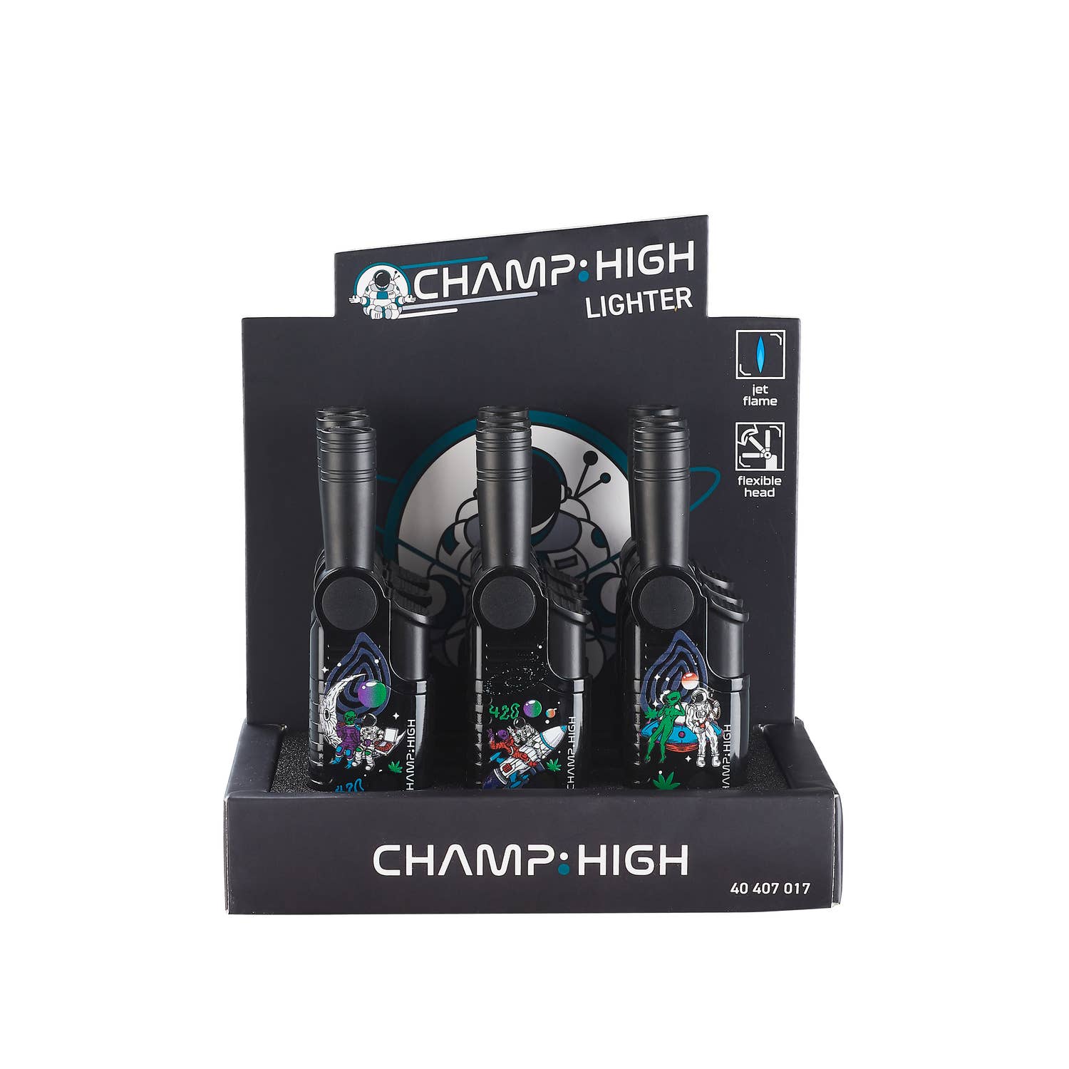 Champ by Polyflame - Wholesale Lighter - SPACEBABER refillable gas lighter 2