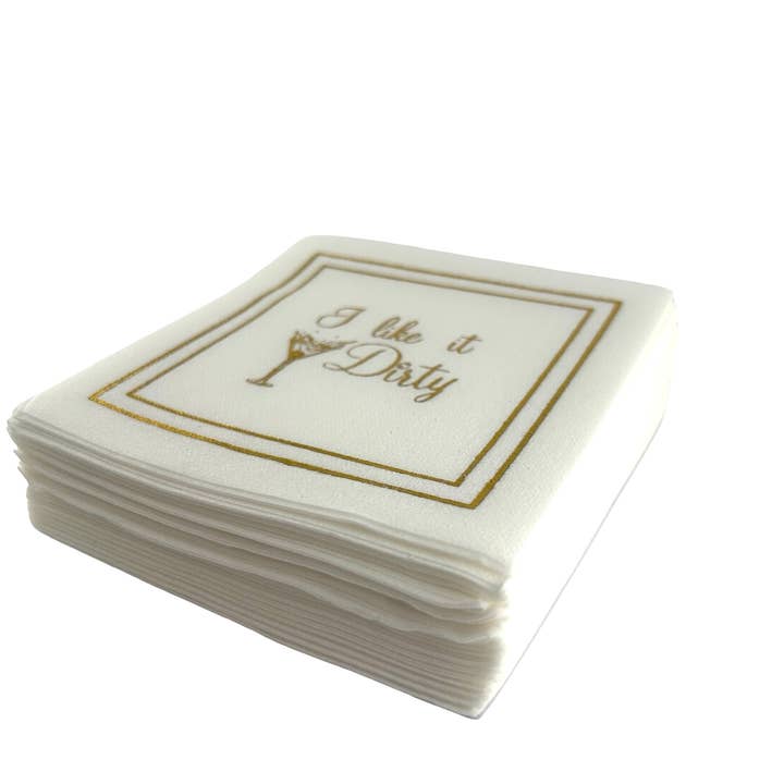 Maven Home - Wholesale Disposable Napkin - Linen-Feel Cocktail Napkins, Dirty3