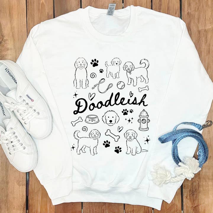 Doodle Dog Doodleish Sweatshirt for wholesale by Puppy Jo