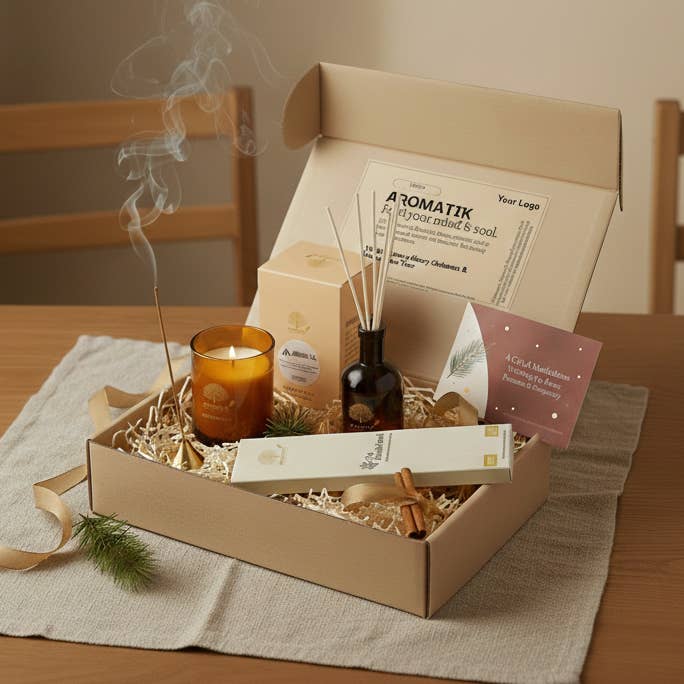 Coleção Shangri-La (difusor, vela, incenso, queimador) por atacado de Aromatik Australia