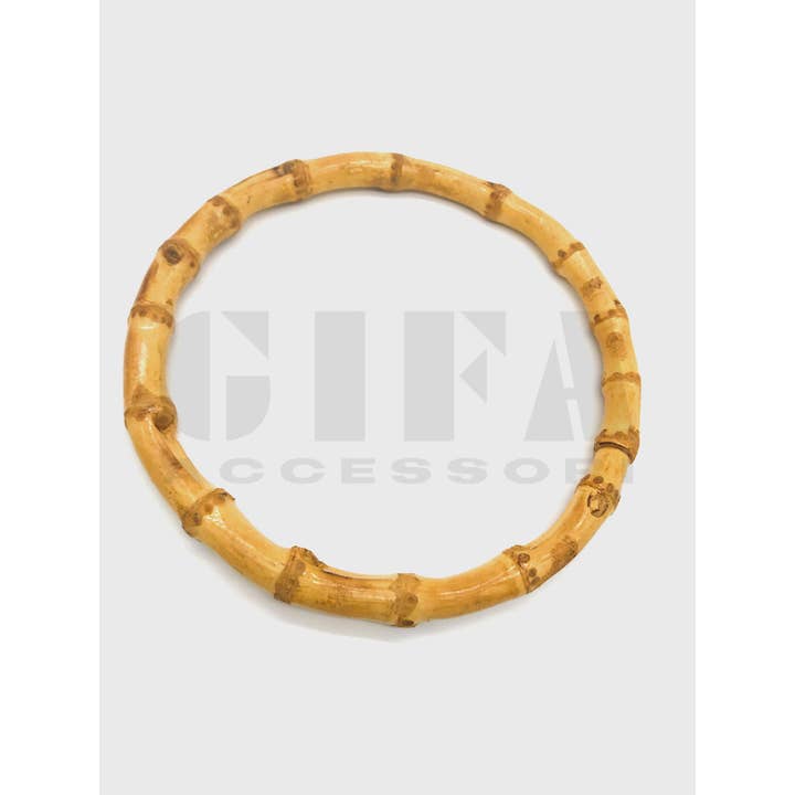 Gifa Accessori - Wholesale Purse/Bag Accessory - Women's - Round bamboo handles 15 cm1