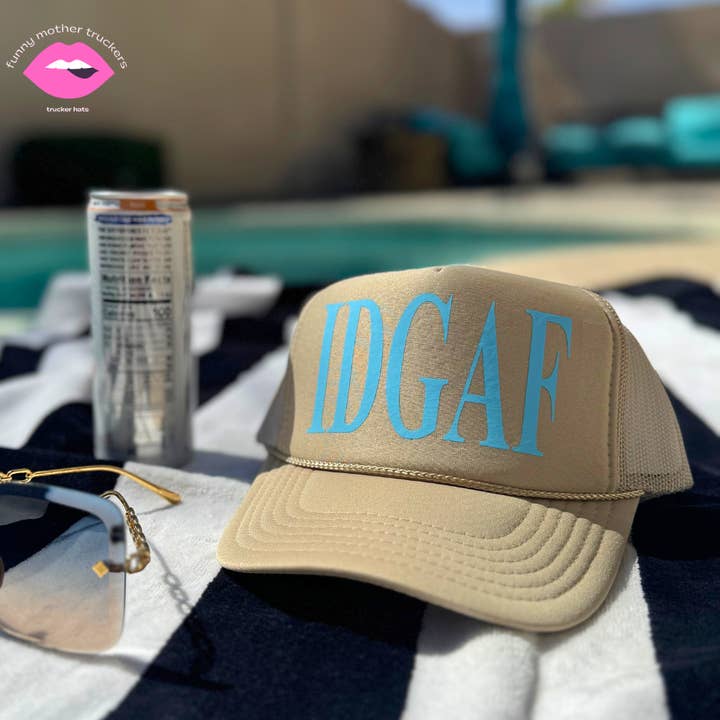 IDGAF TRUCKER HAT for wholesale by Funny Mother Truckers