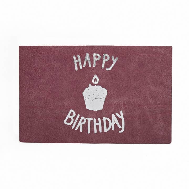 Postkort i genanvendt læder. for engroshandel hos Bandit Manchot