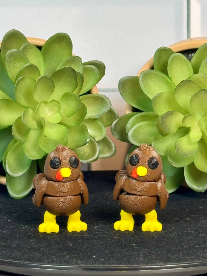 Turkey • Mini 3D Printed Articulated Animal • Flexi Animals • Thanksgiving for wholesale by Lorianne Kol