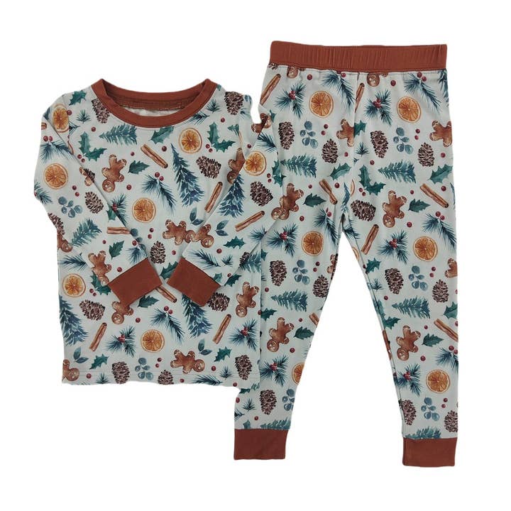 Little One Shop - Wholesale Lounge Set - Kids - Christmas Vibes Bamboo Set