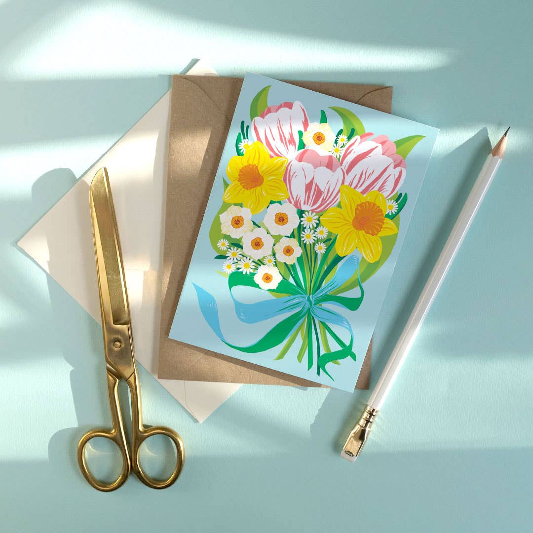 Printer Johnson Ltd – wholesale Everyday greeting card – Spring Bouquet | Everyday greetings card | Floral1