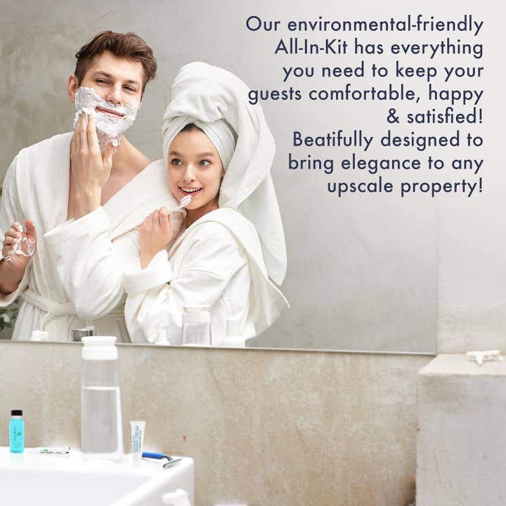 Diversified Hospitality Solutions - Wholesale Toiletry bag – Unisex - Personal Care Travel Size Toiletries | 1-Shoppe All-In-Kit Hotel Amenities Bulk | Travel Shaving Set, Toothbrush & Paste, Mouthwash, Makeup Wipes, Swabs, Nail File & Sewing Kit | 150 Pcs3