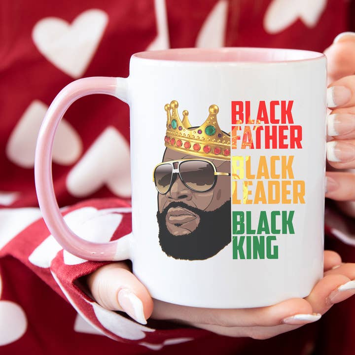 Caneca Rei Leader Black, Pai Preto, Presente Dia dos Pais por atacado de NVC Ecommerce LLC