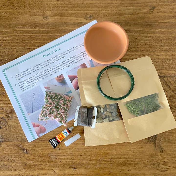 The Beaded Garden – wholesale DIY craft kit – Bonsai Tree Craft Kit for Adults. Creative Gift.2
