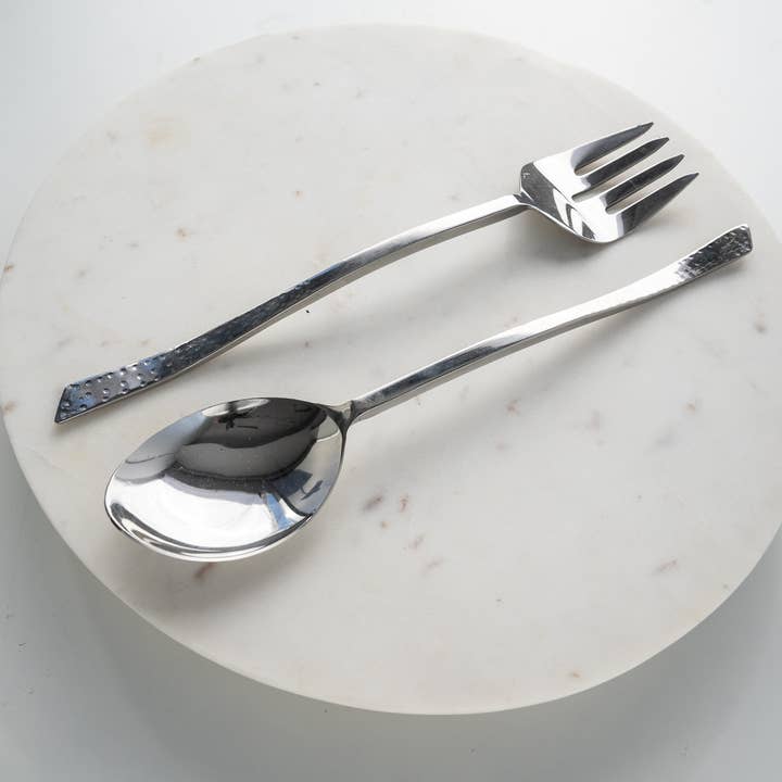 2-Piece Curved Handle Servers for wholesale by India Handicrafts Inc