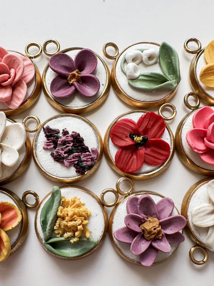 Birth Flower Charms | *charms only* birth flower collection for wholesale by Gatheringwell Shop