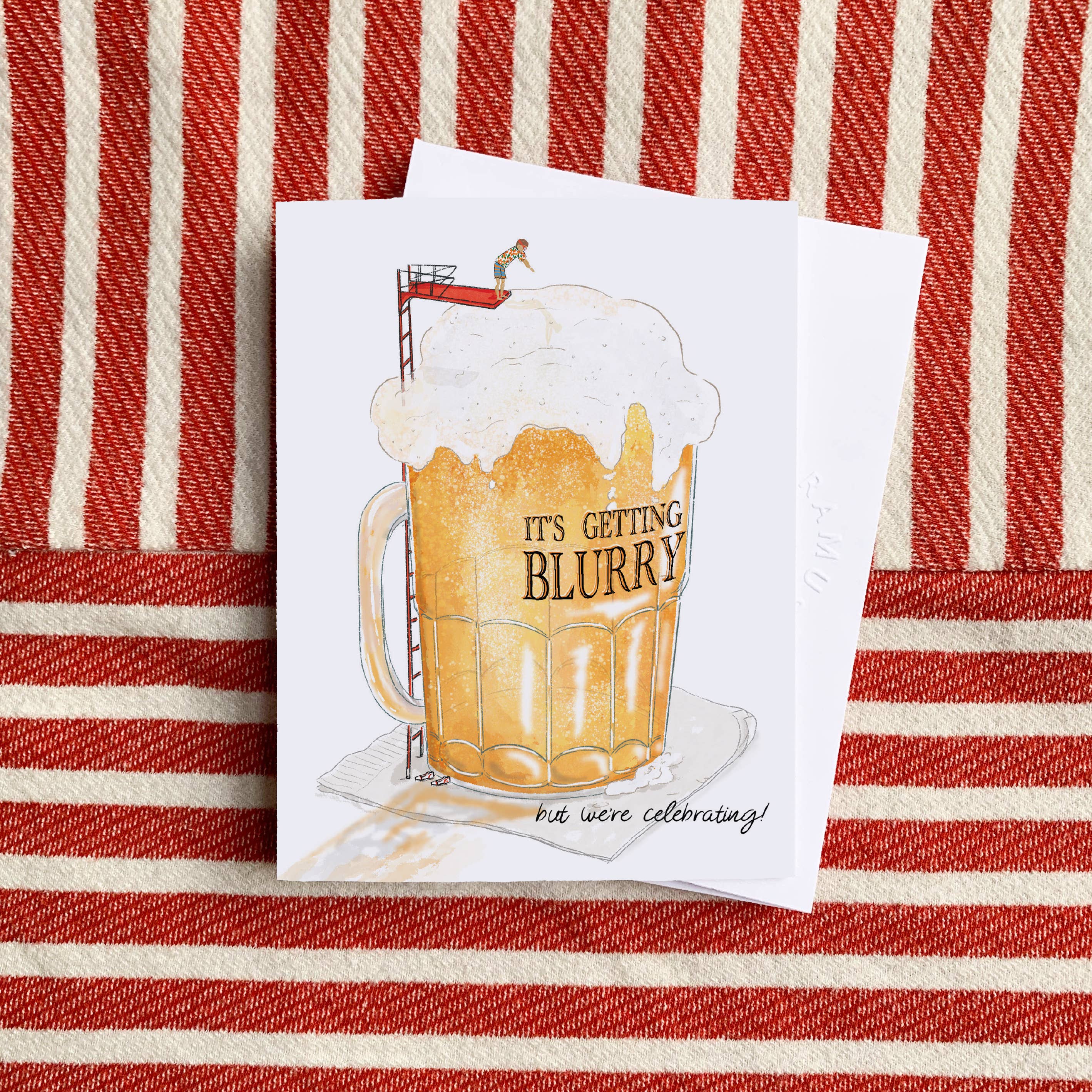 Ramus & Co. – wholesale Birthday card – Blurry Celebration Greeting Card1