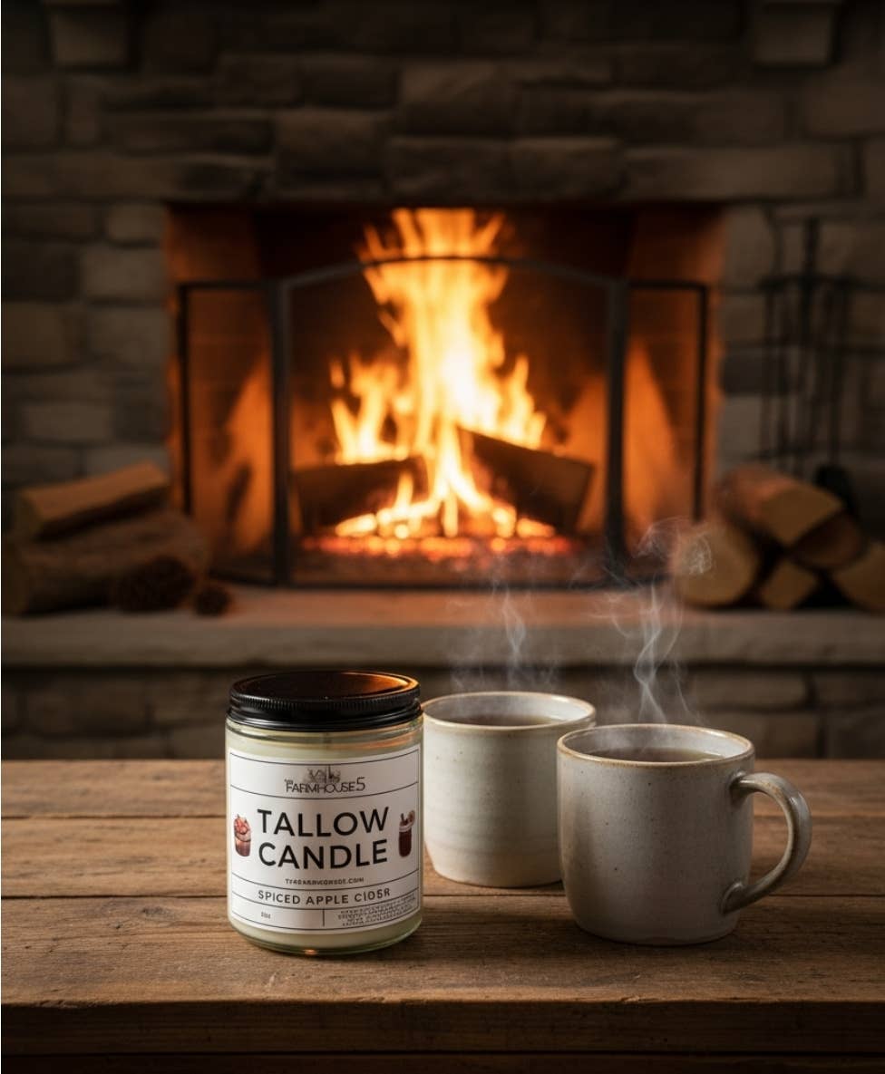 The Farmhouse5 - Wholesale Jar/Filled Candle - Seasonal Organic Tallow Candles1