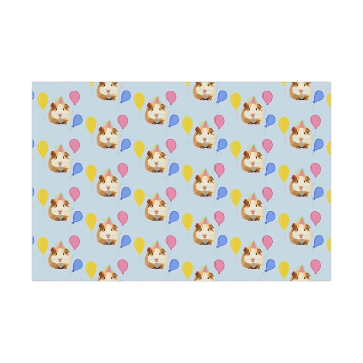 Sazzlebybell - Wholesale Flat Wrap - Guinea Pig Gift Wrap Papers