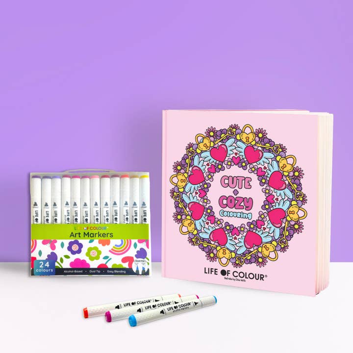 Cute and Cosy Colouring Book and Art Markers Bundle and other Purchase Wholesale mini coloring books. Free Returns & Net 60 Terms on Faire trending on Faire.