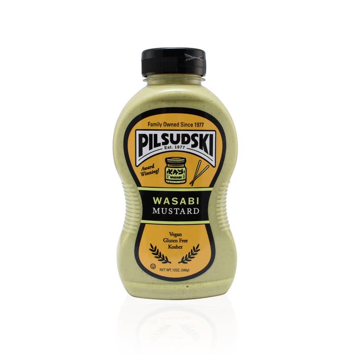 Pilsudski Mustard Co - Wholesale Mustard - Wasabi Mustard 12/12 oz squeeze