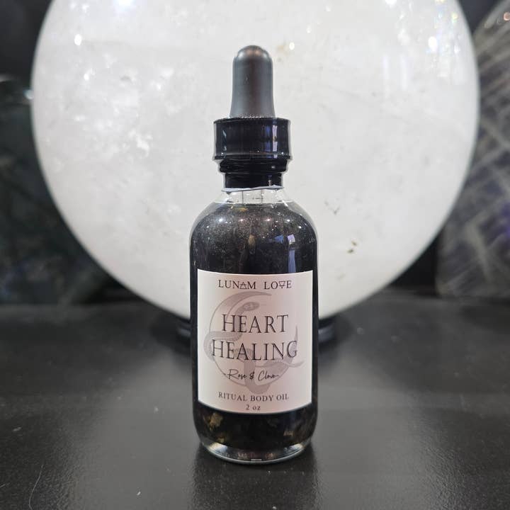 Huile corporelle rituelle de guérison du cœur pour la vente par Lunam Love