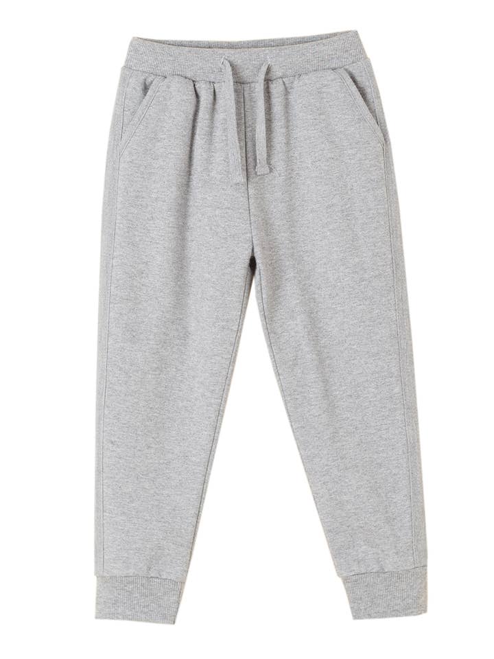 Boys' gray sports pants for wholesale by Newness Kids