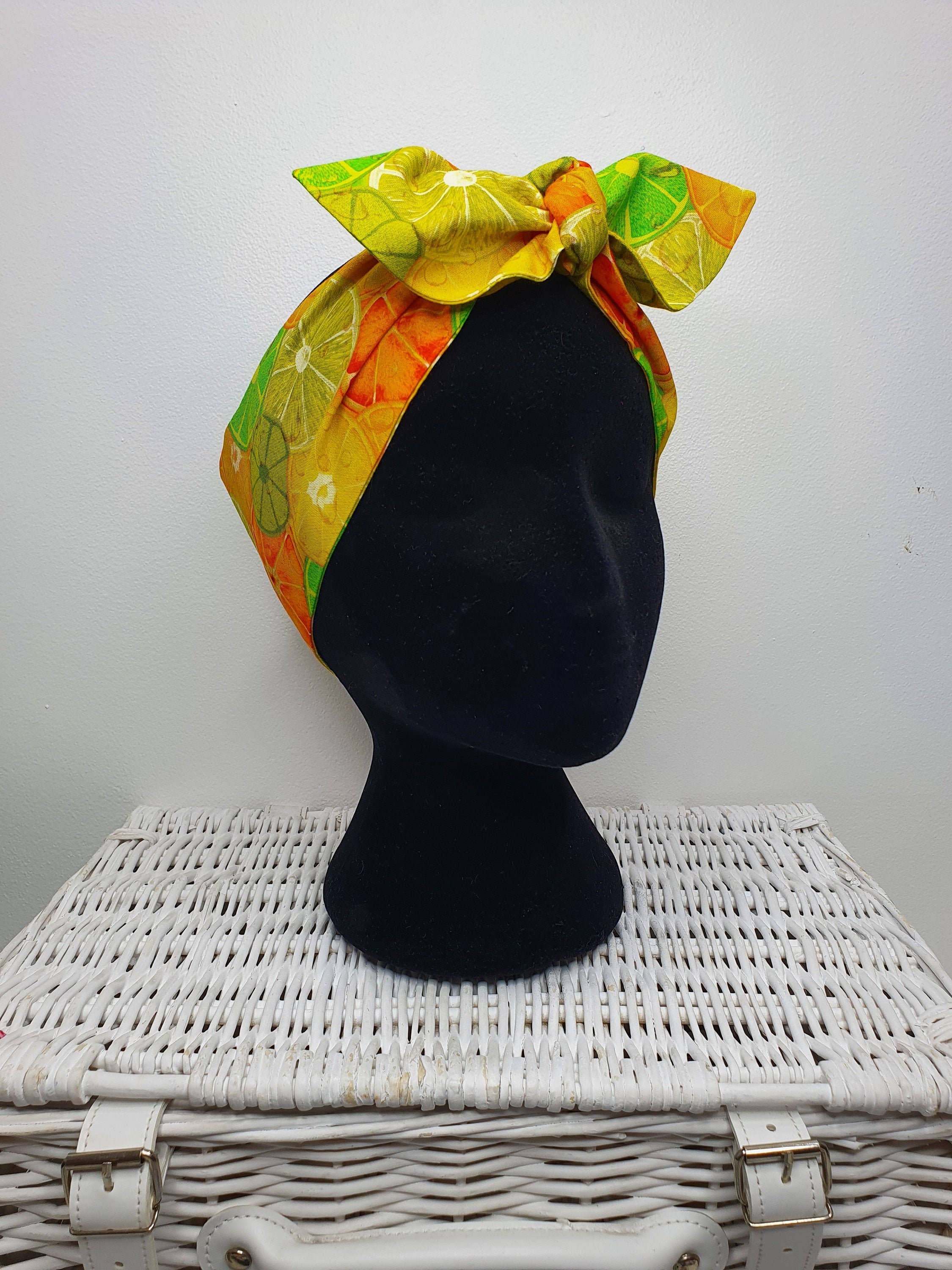 Aye Aye - Vente Foulard – femme - Foulard estival en coton citron et citron vert agrumes0