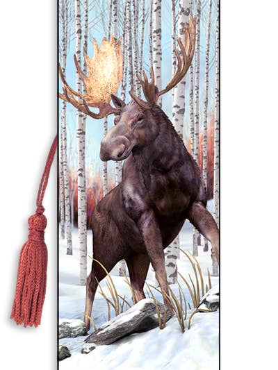 3D Royce bookmark - Moose for wholesale by Artgame Ltd.