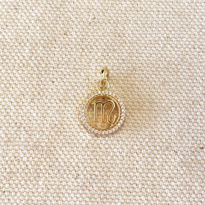 GoldFi - Wholesale Individual Charm/Pendant - 18k Gold Filled Mini Scorpio Zodiac Pendant