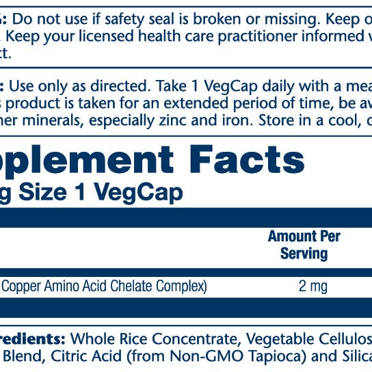 Solaray - Wholesale Oral Supplement/Vitamin - Copper 2mg1