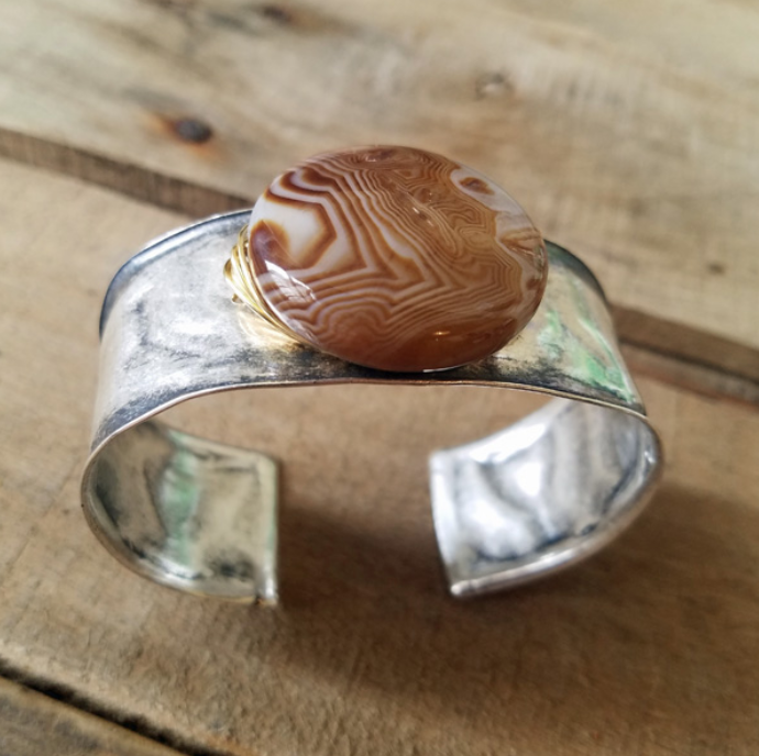 Lorraine Frances Jewelry - Wholesale Cuff Bracelet - Wire Wrapped Gem Cuff Bracelet3