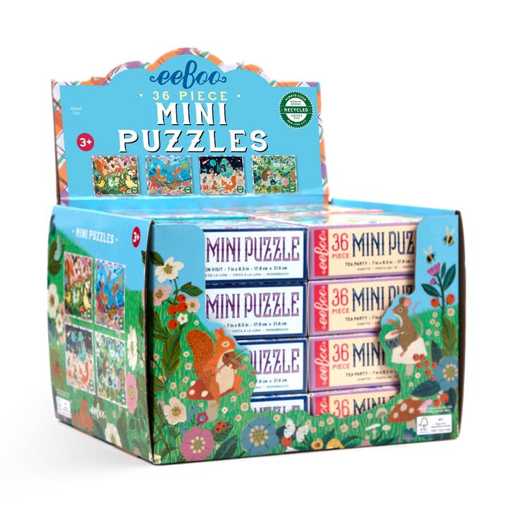 Victoria Mini 36 Piece Puzzle Assortment for wholesale by eeBoo