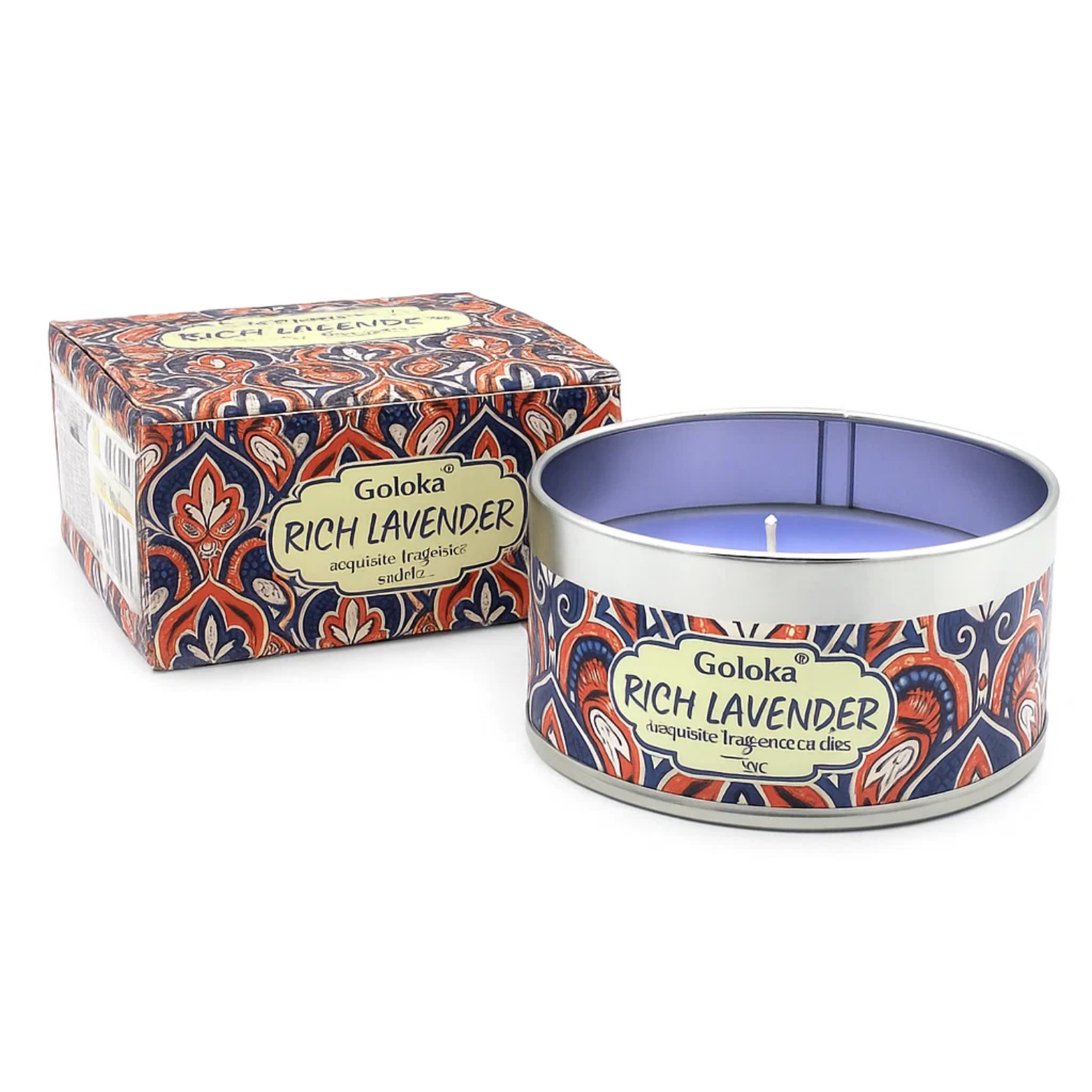 Green Tree – wholesale Travel candles – Goloka Lavender Soya Wax Candle Tin0