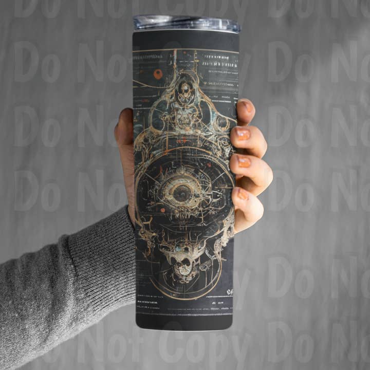 Steampunk Fantasy Journal Entry Tumbler for wholesale by Gonna Get Crafty