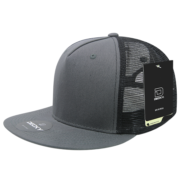 The Park Wholesale - Wholesale Truckerpet - Uniseks - Decky 1040 - Blanco Trucker Snapback-hoeden met 5 panelen - 104012