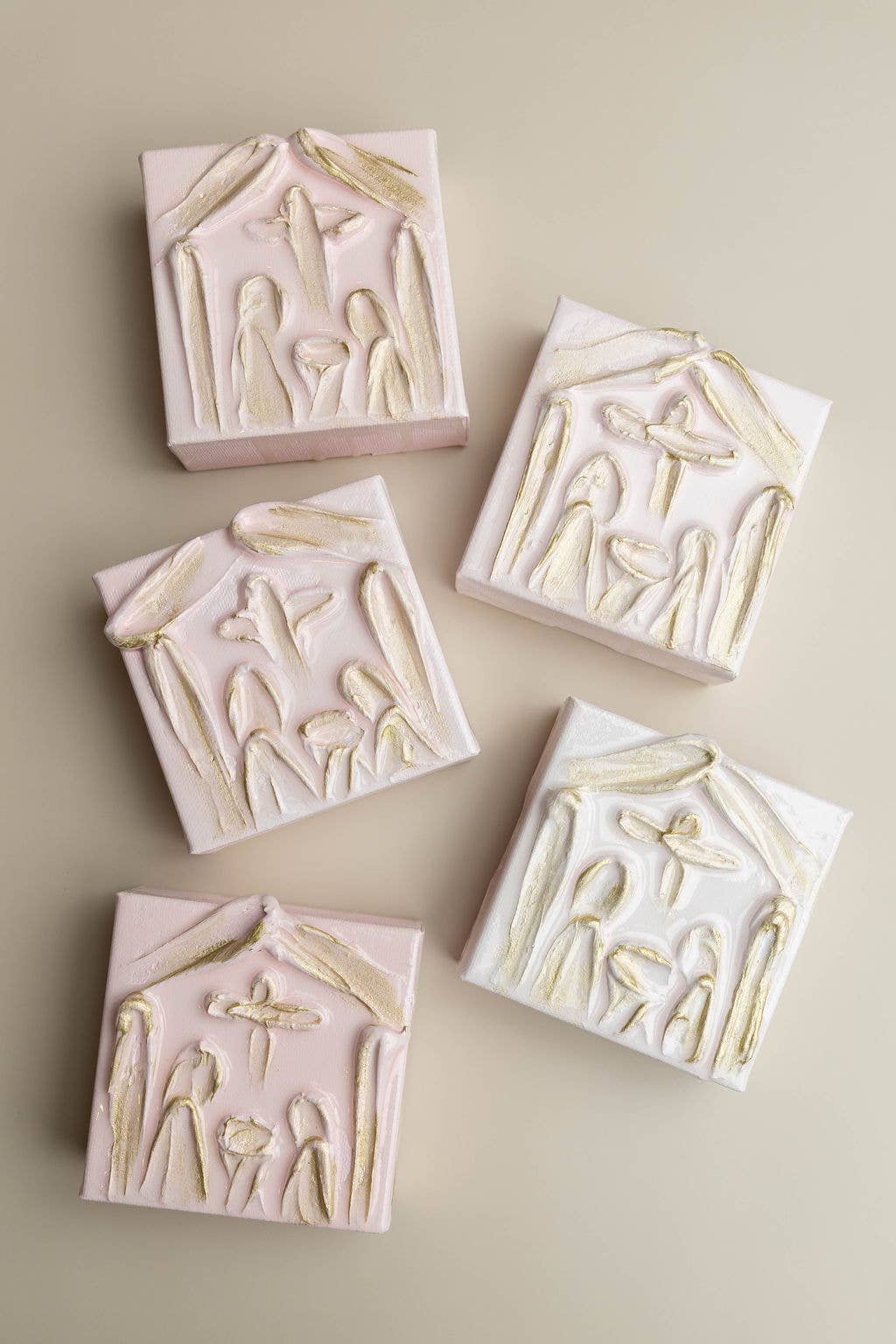 HappiesByAMS - Wholesale Painting/Drawing - Canvas - 4x4 inch - Nativity3