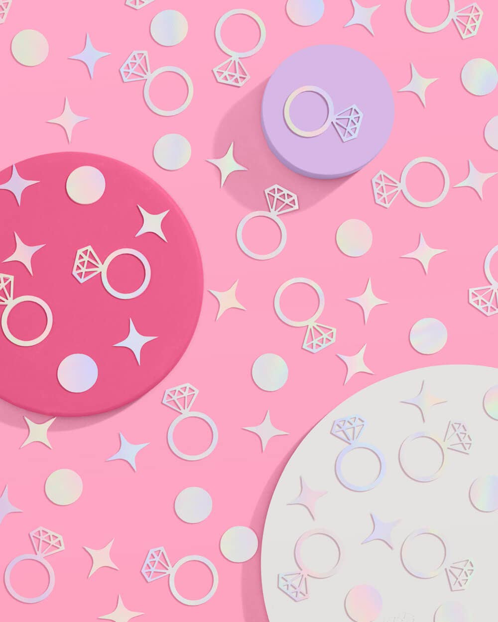 xo, Fetti - Wholesale Confetti - xo, Fetti Iridescent Confetti | bachelorette bridal shower1