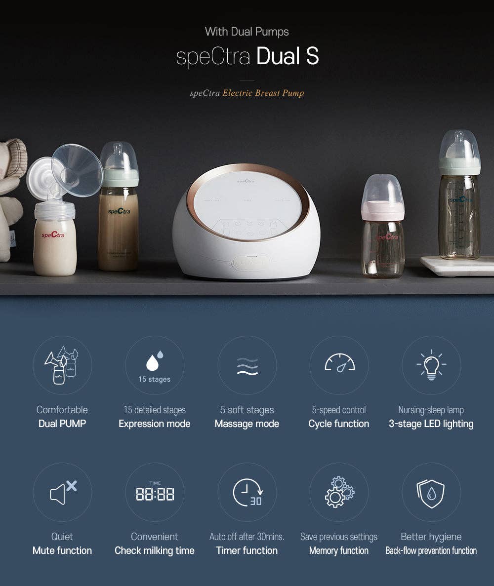 Spectra Baby – wholesale Nursing pillow/pad – Maternity – Synergy Gold Dual Powered Electric Breast Pump14