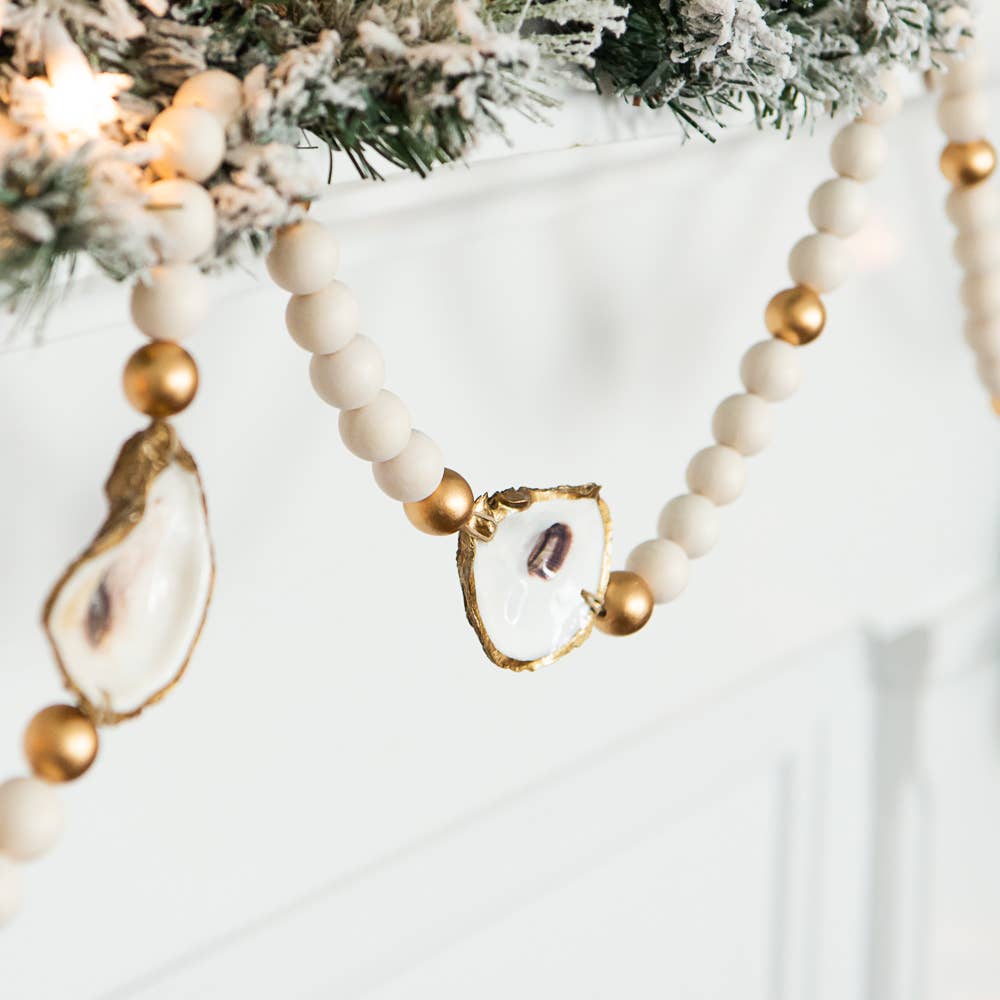 Grit and Grace Studio - Wholesale Bunting/Garland - Oyster Shell Garland1