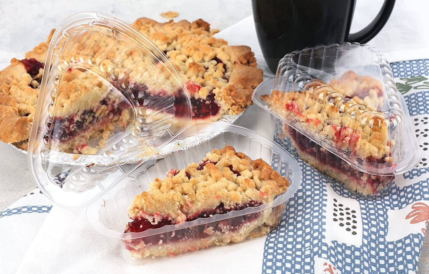 MT Products - Wholesale Food Storage Container - MT Products Clear Plastic Cake Slice Container10