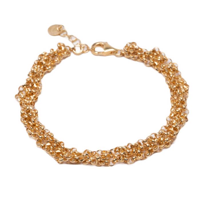 Rolò Gehäkelter Armreif für den Großhandel von Argentofilato