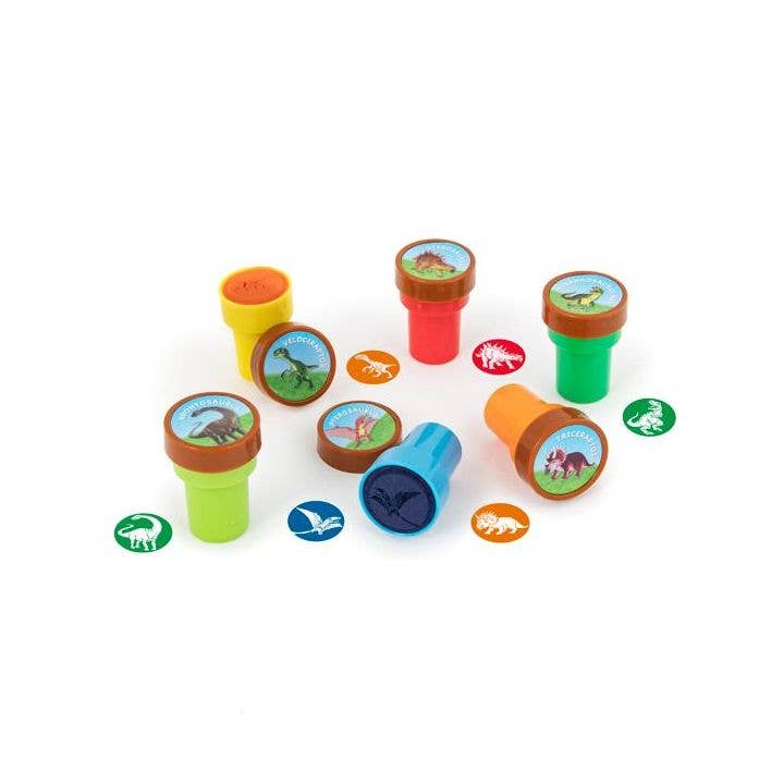Trendhaus – wholesale Gummistämpel/dekorativ stämpel – Barn och baby – Självmarkerande stämplar med dinosaurietyper, 6 olika3