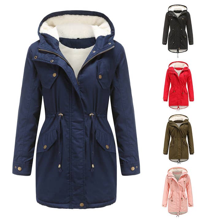 Marayn - Wholesale Parka - Women's - 2025 Autumn Winter Womens Thick Hooded Parka Coat27