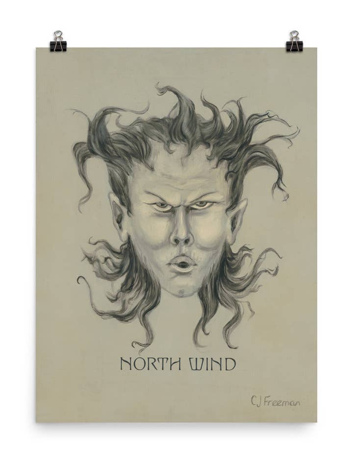 Poster: "North Wind" 18 x 24" for wholesale by Ana Cortez