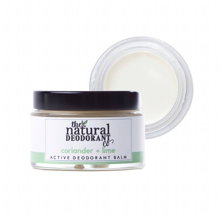 Active Deodorant Balm Coriander + Lime 55g for wholesale by The Natural Deodorant Co.
